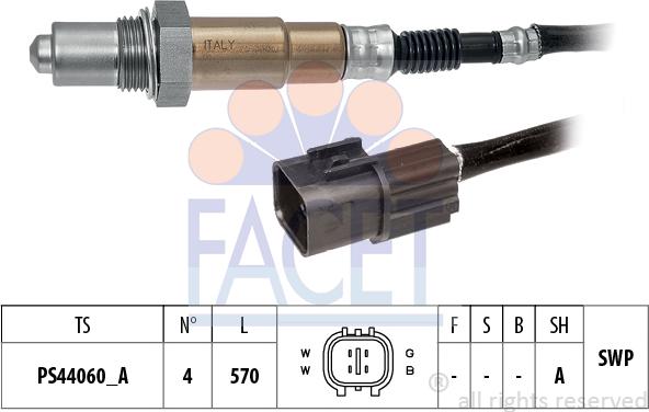 FACET 10.8605 - Ламбда-сонда vvparts.bg