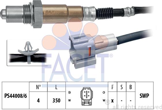 FACET 10.8091 - Ламбда-сонда vvparts.bg