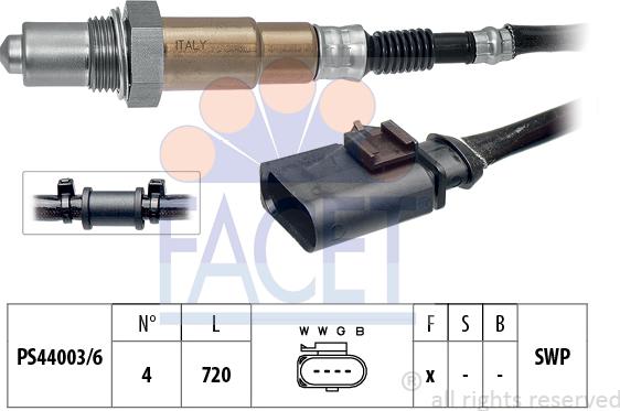 FACET 10.8190 - Ламбда-сонда vvparts.bg