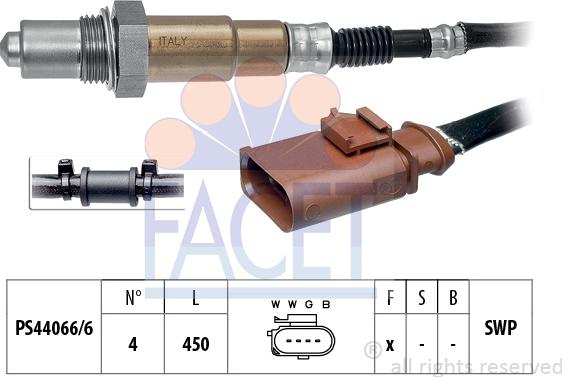 FACET 10.8134 - Ламбда-сонда vvparts.bg