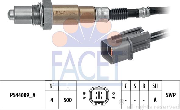 FACET 10.8343 - Ламбда-сонда vvparts.bg