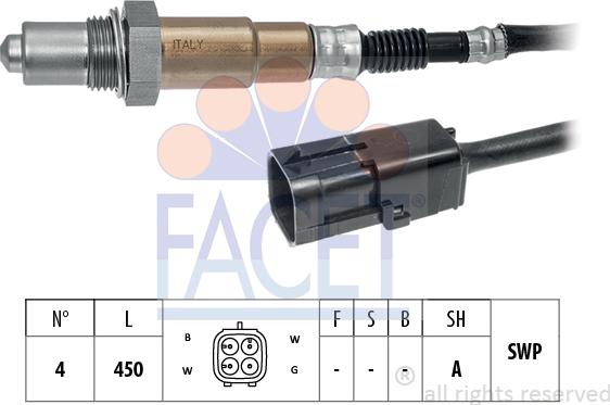 FACET 10.8357 - Ламбда-сонда vvparts.bg