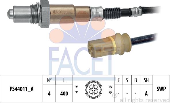 FACET 10.8330 - Ламбда-сонда vvparts.bg