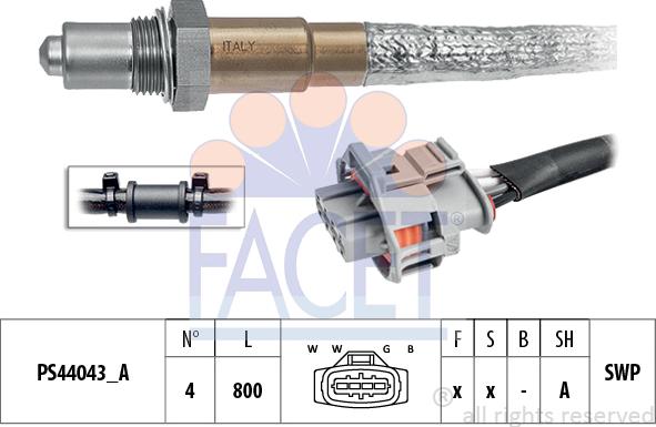 FACET 10.8322 - Ламбда-сонда vvparts.bg