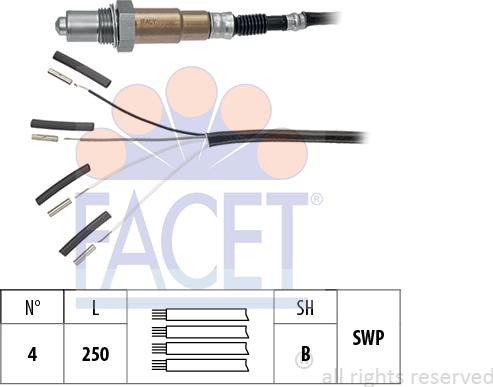 FACET 10.8240 - Ламбда-сонда vvparts.bg