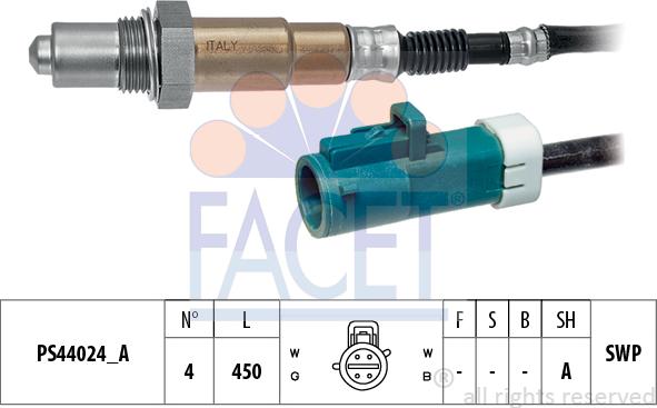 FACET 10.8270 - Ламбда-сонда vvparts.bg