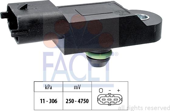 FACET 10.3121 - Датчик за налягането на въздуха, регулиране на височината vvparts.bg