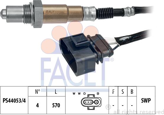 FACET 10.7301 - Ламбда-сонда vvparts.bg