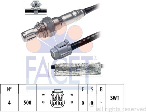 FACET 10.7384 - Ламбда-сонда vvparts.bg