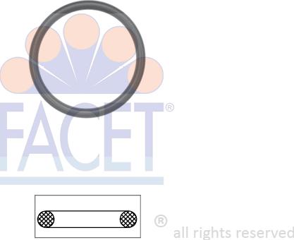 FACET 7.9629 - Уплътнение, термостат vvparts.bg