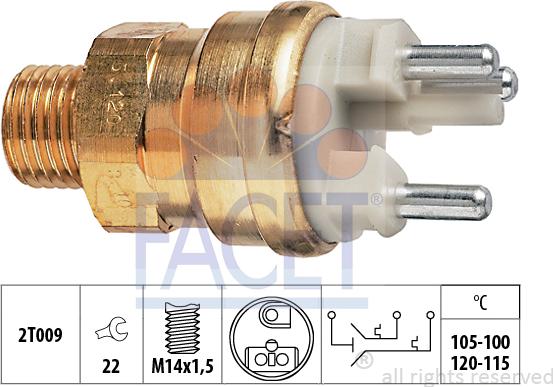 FACET 7.5659 - Термошалтер, вентилатор на радиатора vvparts.bg