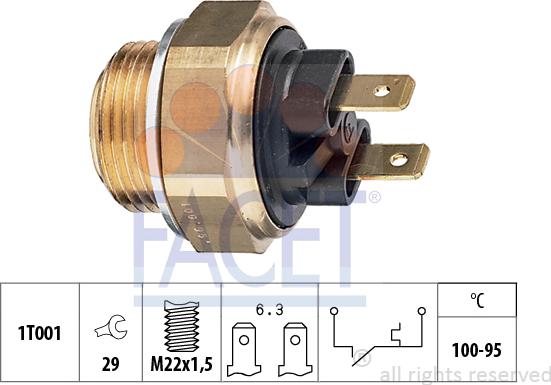 FACET 7.5019 - Термошалтер, вентилатор на радиатора vvparts.bg