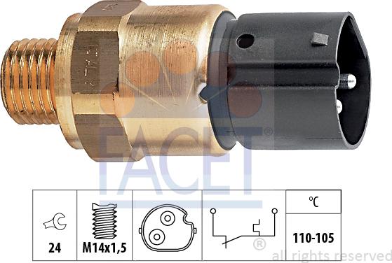 FACET 7.5273 - Термошалтер, вентилатор на радиатора vvparts.bg