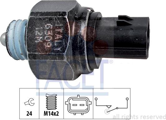 FACET 7.6309 - Включвател, светлини за движение на заден ход vvparts.bg