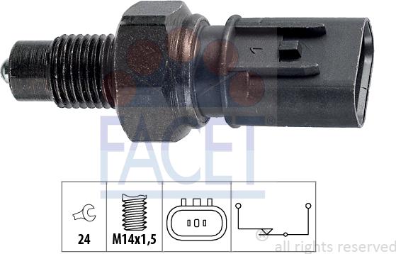 FACET 7.6235 - Включвател, светлини за движение на заден ход vvparts.bg