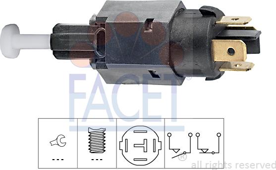 FACET 7.1065 - Ключ за спирачните светлини vvparts.bg