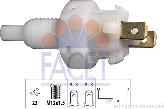 FACET 7.1004 - Ключ за спирачните светлини vvparts.bg