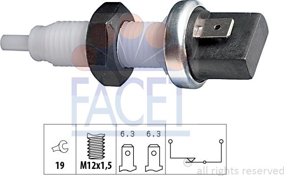 FACET 7.1000 - Ключ за спирачните светлини vvparts.bg