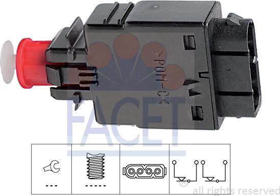 FACET 7.1081 - Ключ за спирачните светлини vvparts.bg