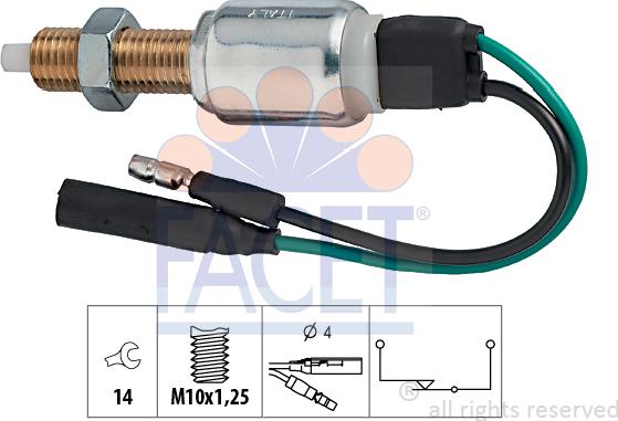 FACET 7.1026 - Ключ за спирачните светлини vvparts.bg