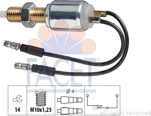 FACET 7.1028 - Ключ за спирачните светлини vvparts.bg