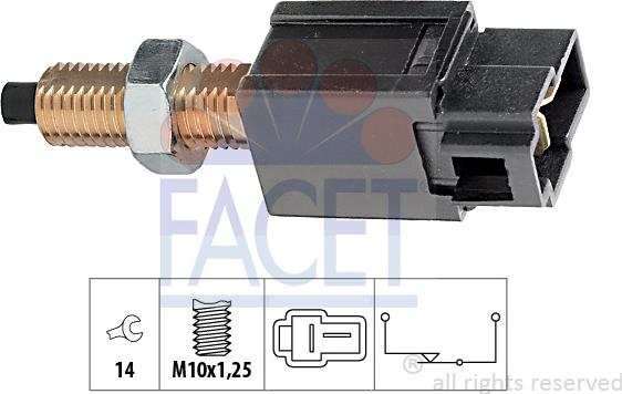 FACET 7.1169 - Ключ за спирачните светлини vvparts.bg