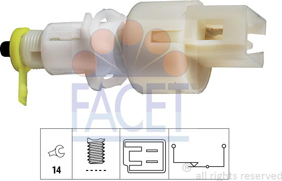 FACET 7.1108 - Ключ за спирачните светлини vvparts.bg