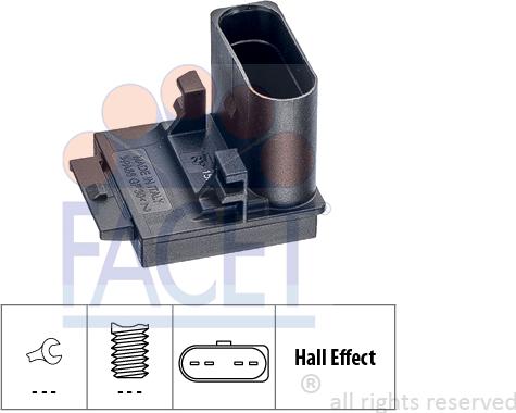 FACET 7.1309 - Ключ, задействане на съединителя (Geschwindigkeitsregelanlag vvparts.bg