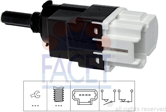 FACET 7.1292 - Ключ за спирачните светлини vvparts.bg