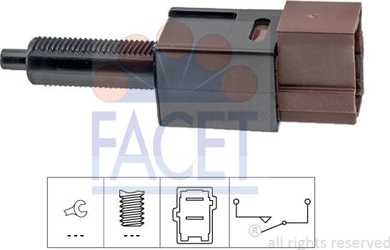 FACET 7.1265 - Ключ за спирачните светлини vvparts.bg