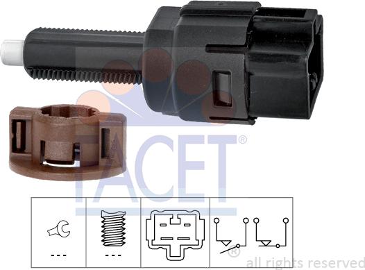 FACET 7.1261 - Ключ за спирачните светлини vvparts.bg