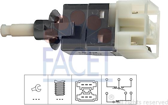 FACET 7.1206 - Ключ за спирачните светлини vvparts.bg