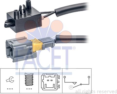 FACET 7.1210 - Ключ, задействане на съединителя (Geschwindigkeitsregelanlag vvparts.bg