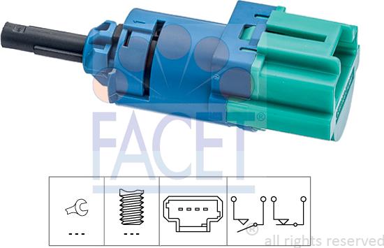 FACET 7.1286 - Ключ за спирачните светлини vvparts.bg