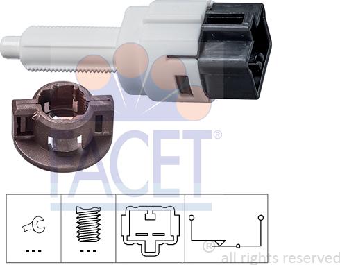 FACET 7.1281 - Ключ за спирачните светлини vvparts.bg