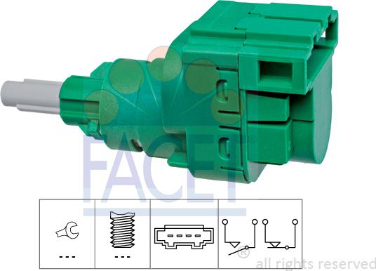 FACET 7.1230 - Ключ за спирачните светлини vvparts.bg