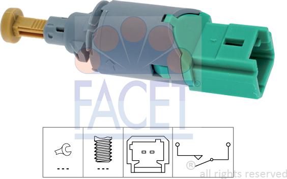 FACET 7.1223 - Ключ за спирачните светлини vvparts.bg