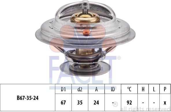 FACET 7.8401S - Термостат, охладителна течност vvparts.bg