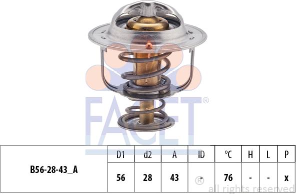 FACET 7.8403S - Термостат, охладителна течност vvparts.bg