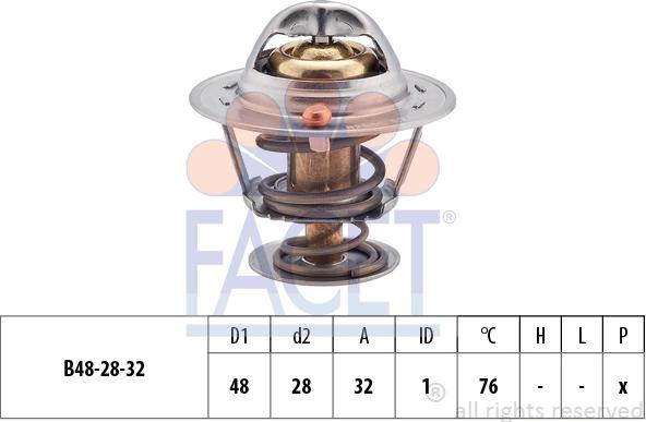 FACET 7.8418S - Термостат, охладителна течност vvparts.bg