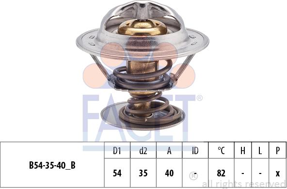 FACET 7.8641S - Термостат, охладителна течност vvparts.bg