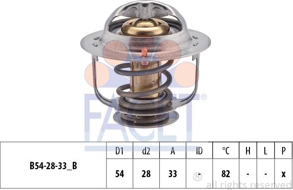 FACET 7.8657S - Термостат, охладителна течност vvparts.bg