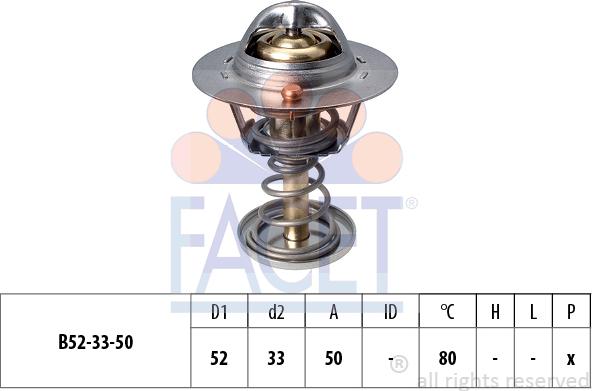 FACET 7.8674S - Термостат, охладителна течност vvparts.bg