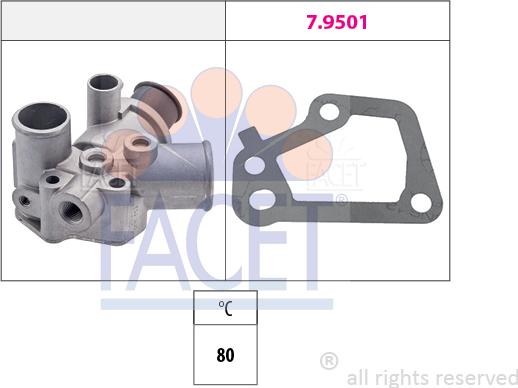 FACET 7.8146 - Термостат, охладителна течност vvparts.bg