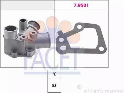 FACET 7.8126 - Термостат, охладителна течност vvparts.bg