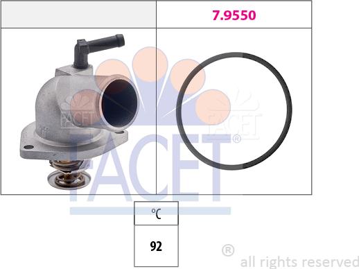 FACET 7.8174 - Термостат, охладителна течност vvparts.bg