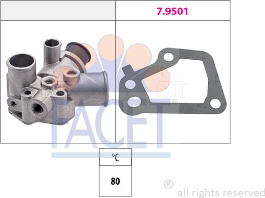 FACET 7.8175 - Термостат, охладителна течност vvparts.bg