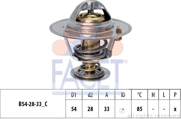 FACET 7.8837S - Термостат, охладителна течност vvparts.bg