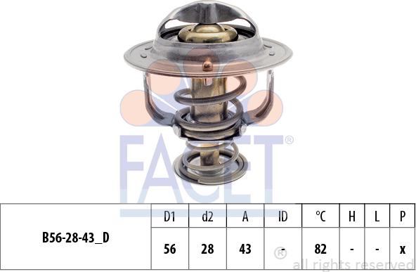 FACET 7.8399S - Термостат, охладителна течност vvparts.bg