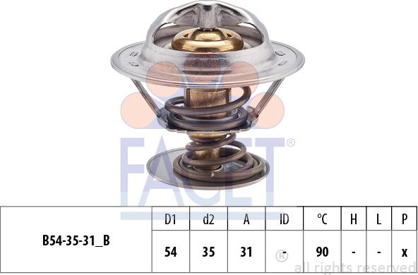 FACET 7.8307S - Термостат, охладителна течност vvparts.bg